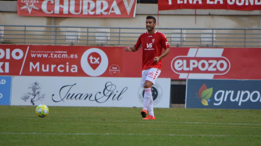 Antonio López durante el partido ante el San Fernando. Foto: Real Murcia
