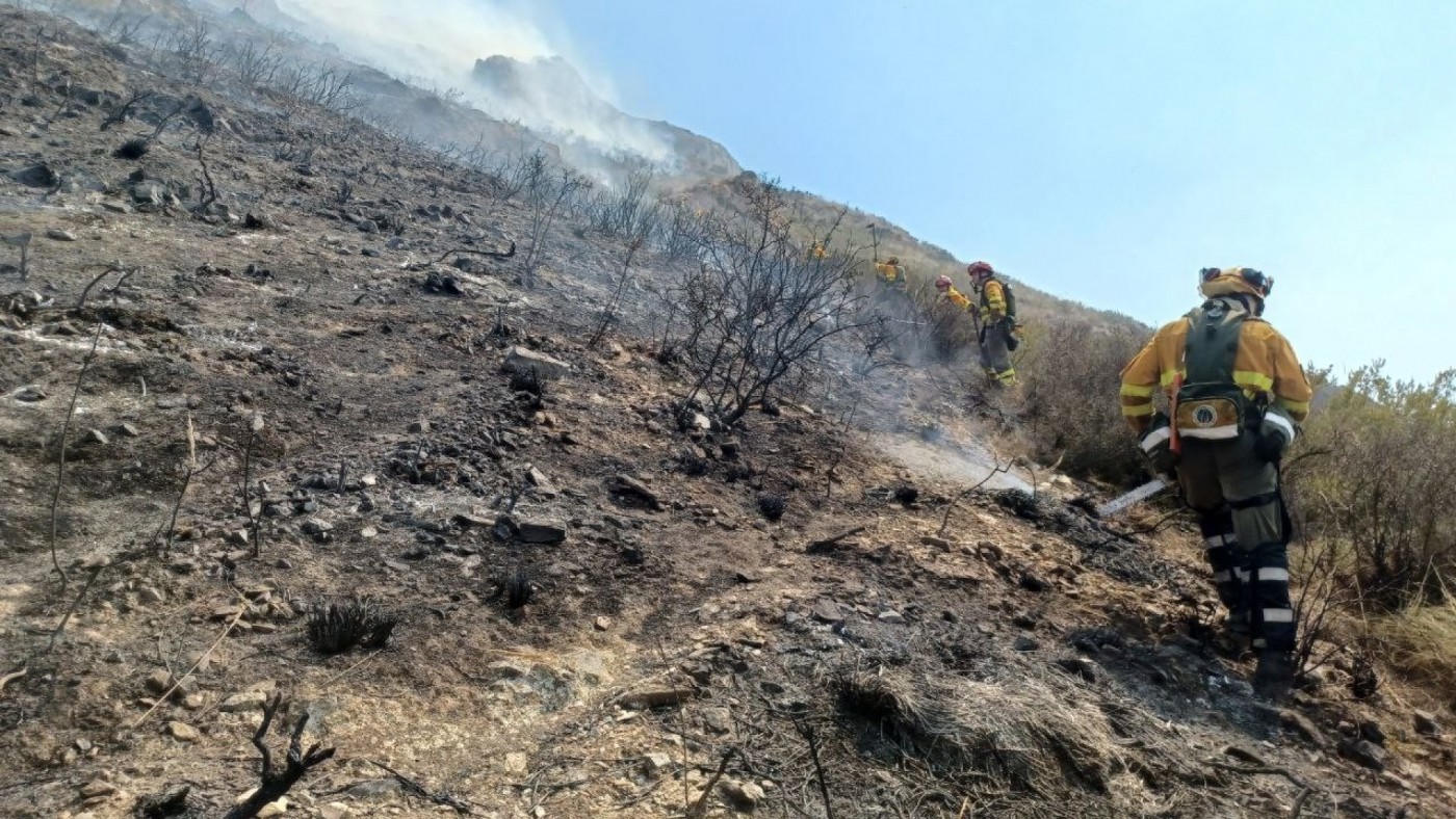 El incendio de las Cuestas del Cedacero podría darse por extinguido hoy