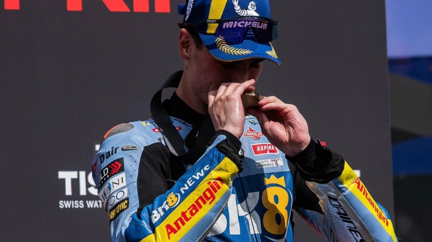 Aldeguer sube al podio en la locura acuática de Le Mans