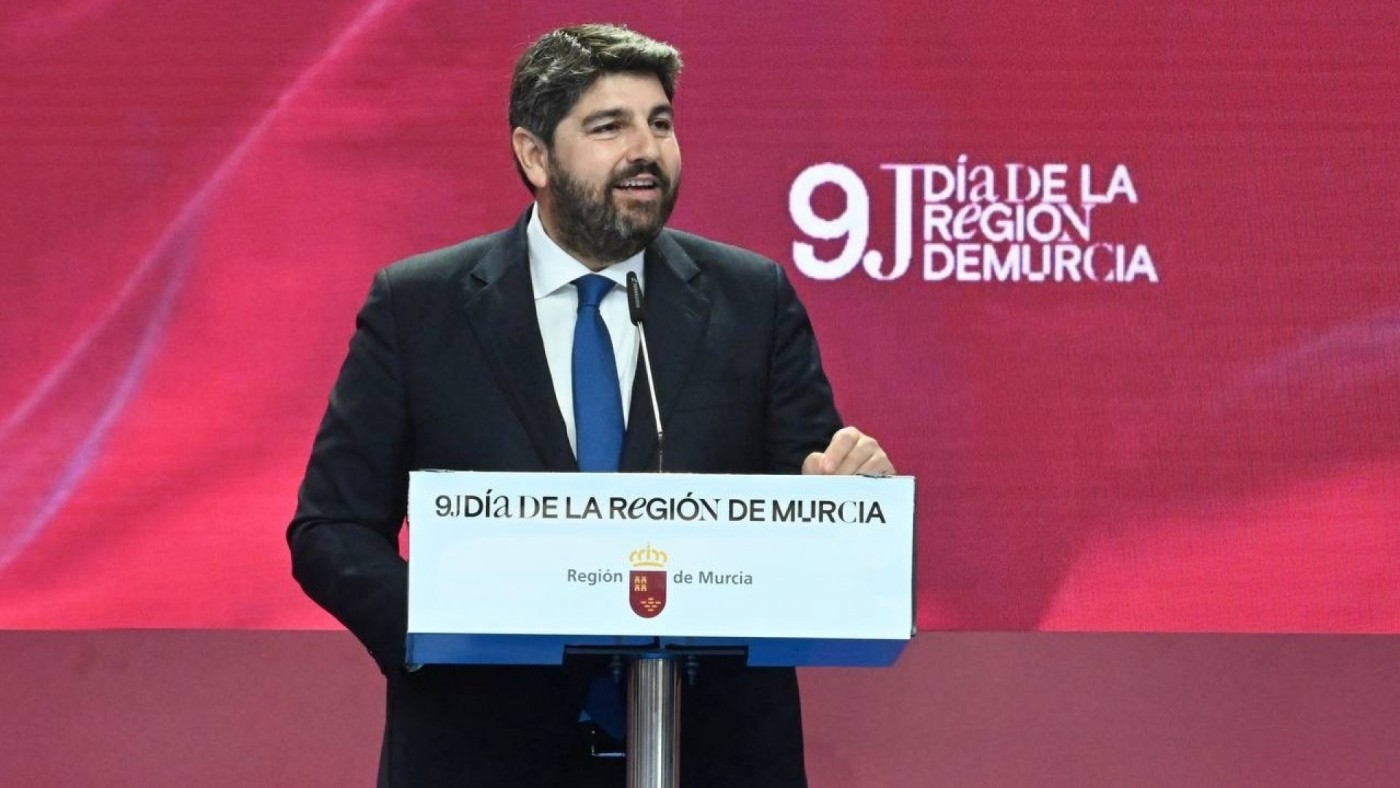  López Miras reivindica la financiación autonómica y el trasvase en el Día de la Región de Murcia