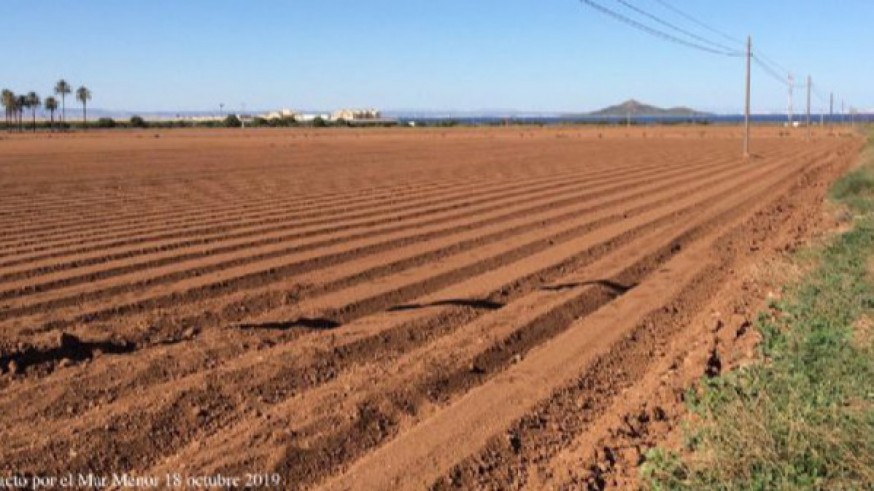 Terreno de cultivo cerca del Mar Menor