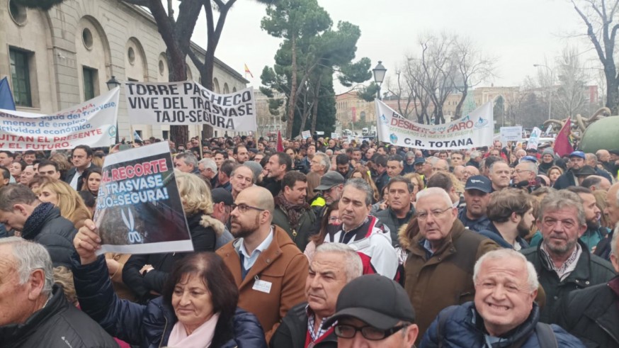 El campo murciano vuelve a clamar hoy en Madrid en defensa del Tajo-Segura