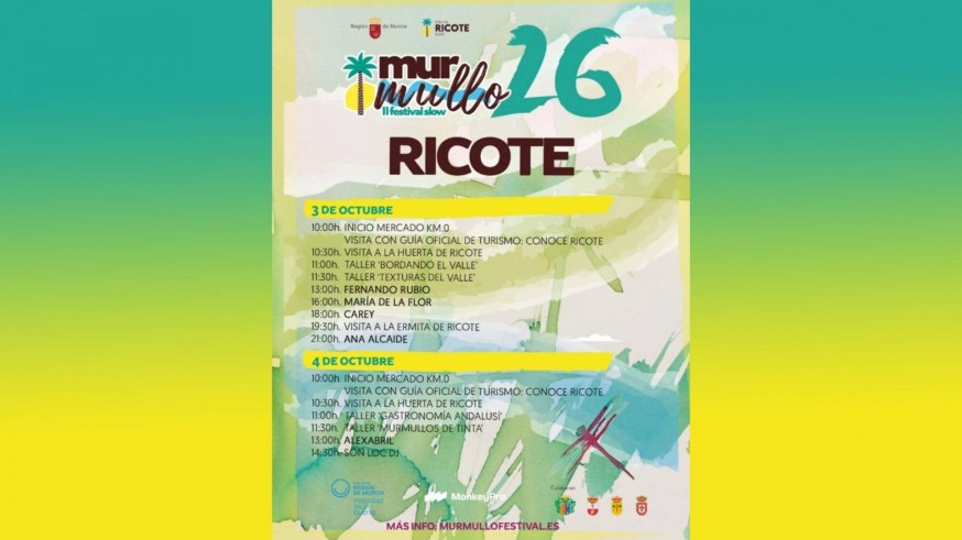 Ricote pasa este fin de semana a ser la sede del Murmullos