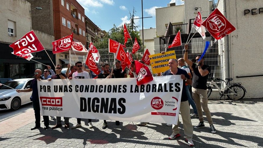  Policía Local de Caravaca vuelve a manifestarse para reivindicar condiciones laborales dignas