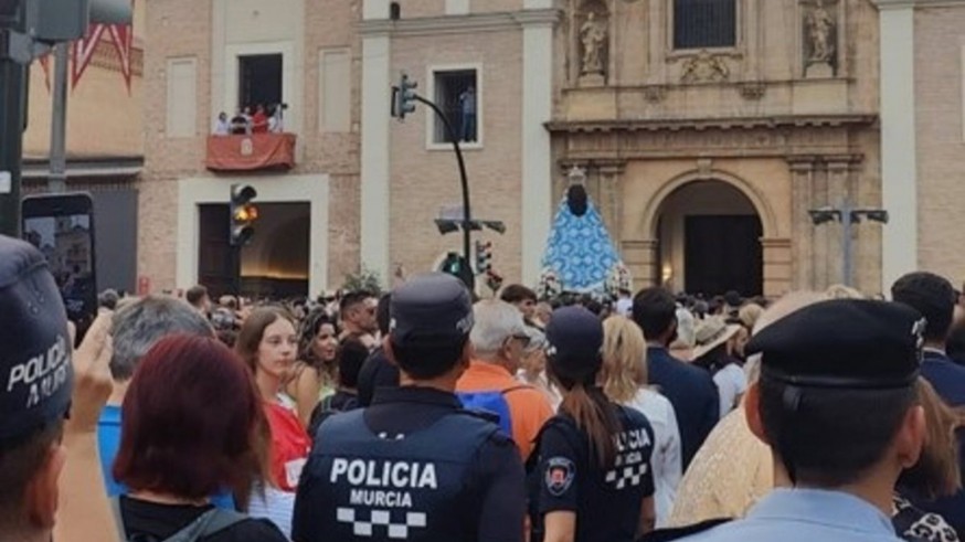 Murcia activa un amplio dispositivo de seguridad para la bajada de la Virgen de la Fuensanta este jueves