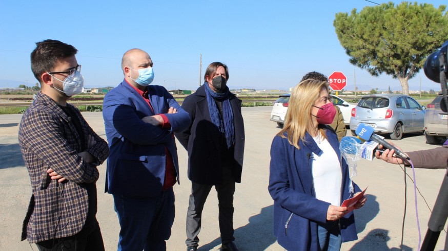 El PSOE reclama el desdoblamiento de la carretera de La Palma a Torre Pacheco