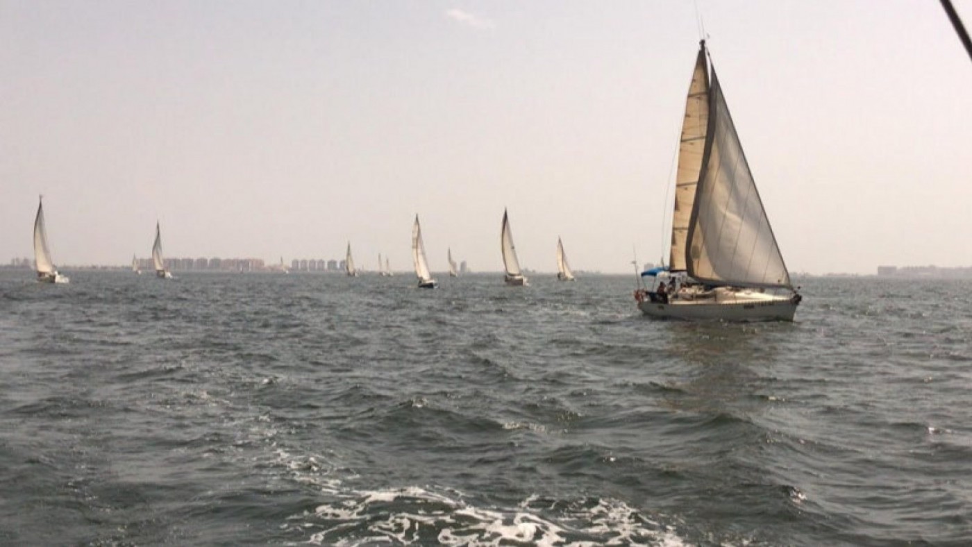 Regata celebrada en el Mar Menor por la ILP. ASOCIACIÓN DE NAVEGANTES DEL MAESTRE