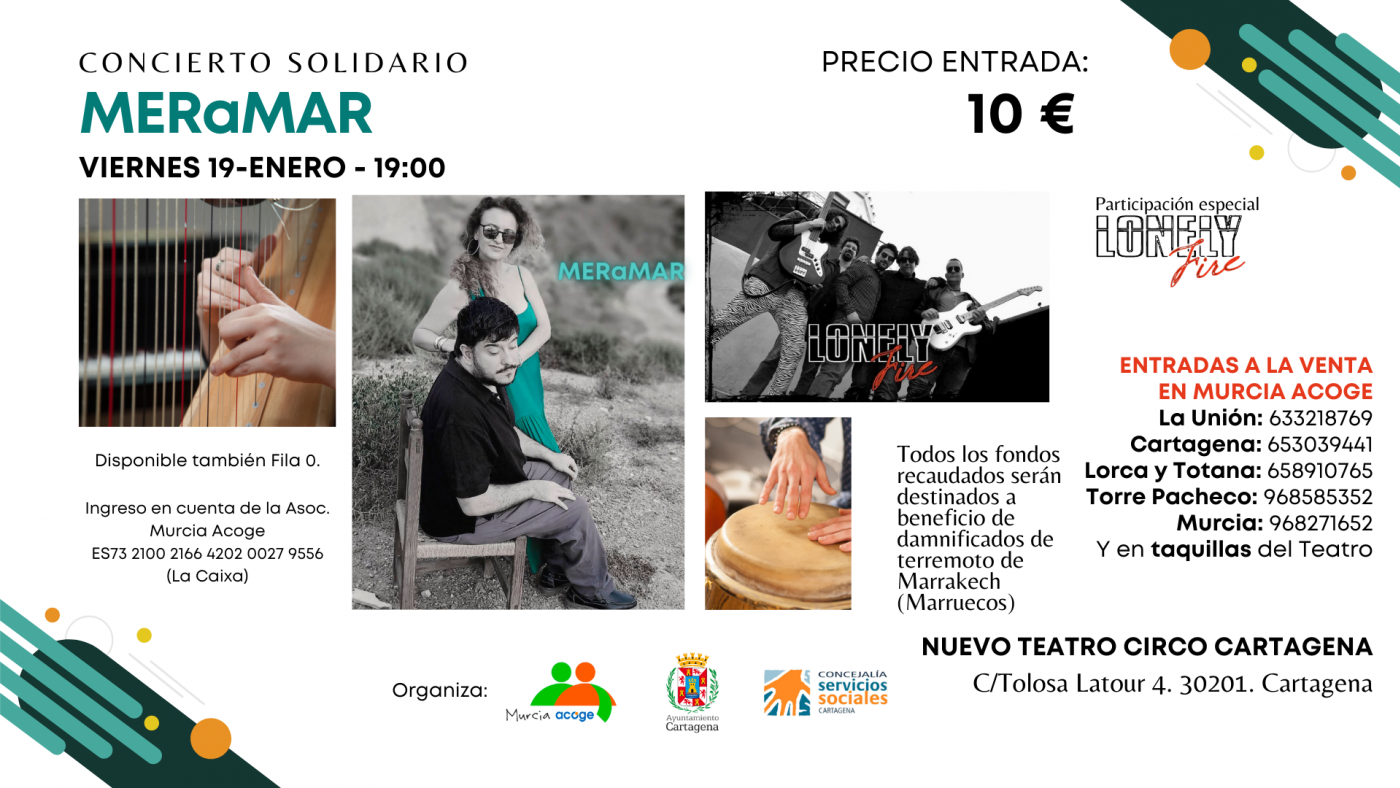 Concierto en Cartagena a beneficio de las víctimas del terremoto de Marruecos 