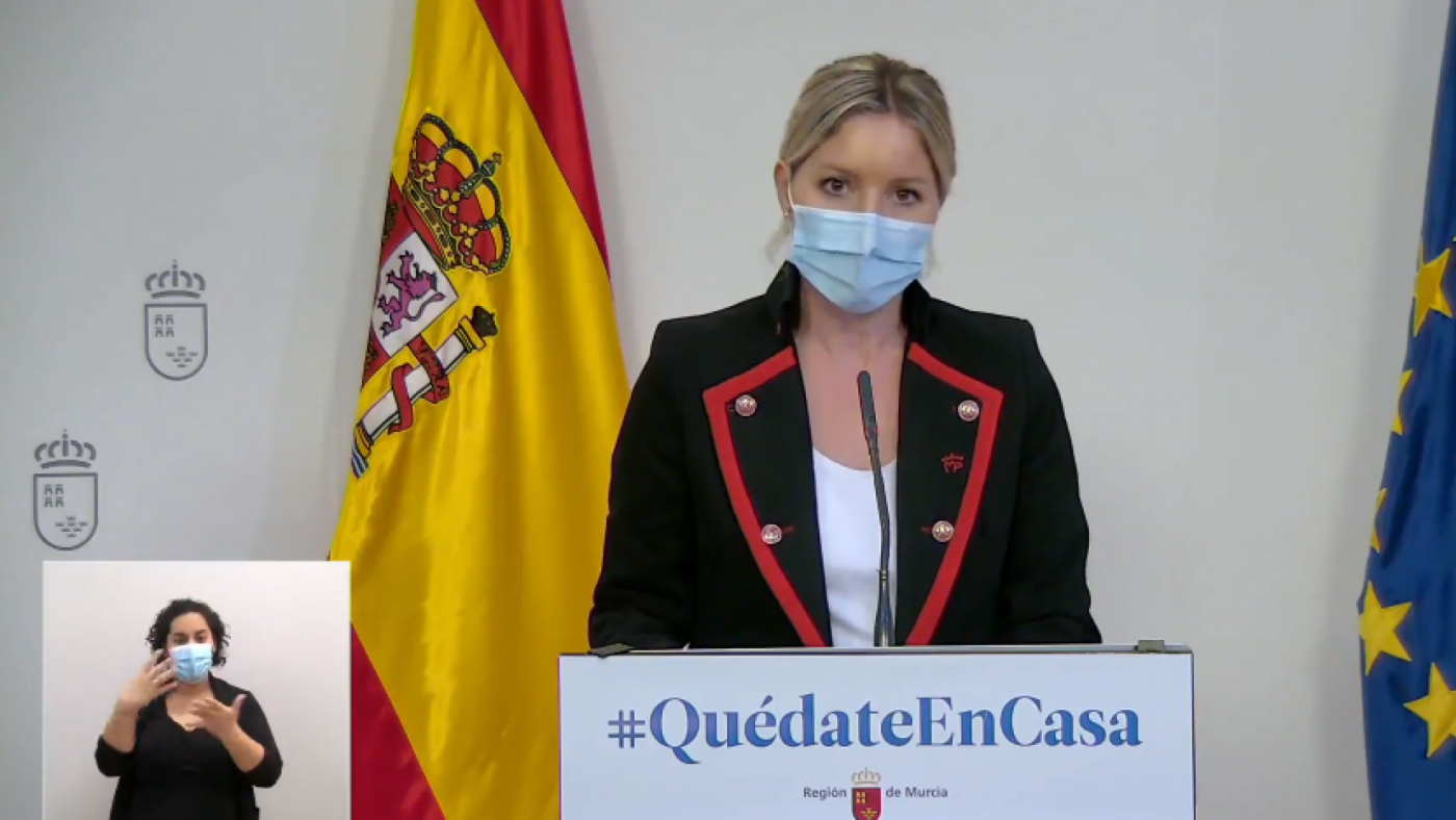 Ana Martínez Vidal en la rueda de prensa del Consejo de Gobierno