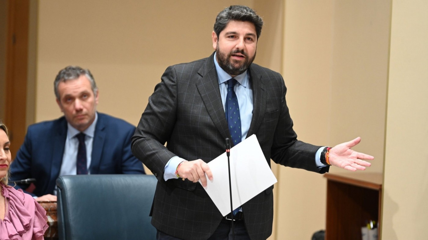 López Miras abre el periodo de sesiones de la Asamblea Regional