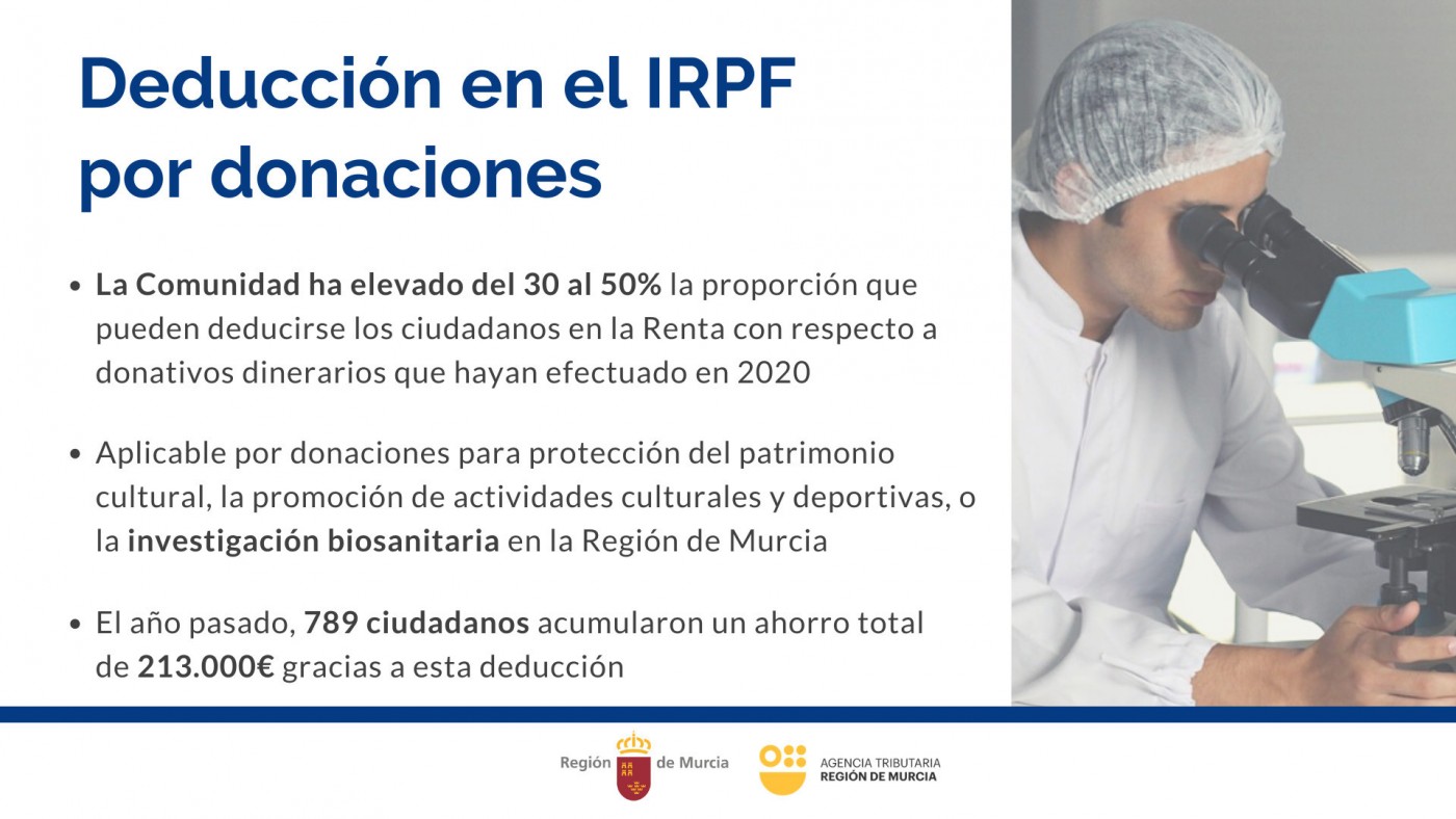Cartel de Hacienda sobre deducciones