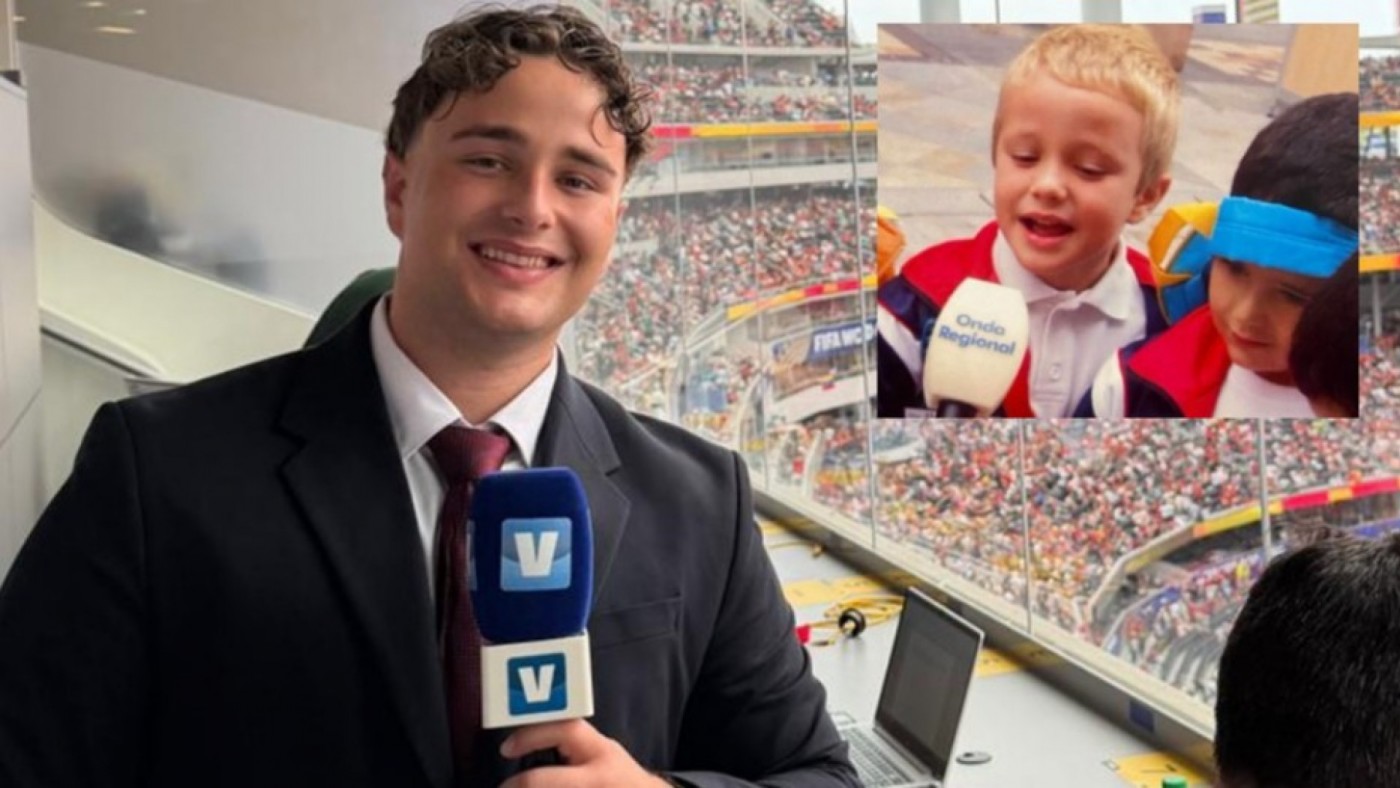 Pablo Cánovas, el joven periodista cartagenero viral del Mundial