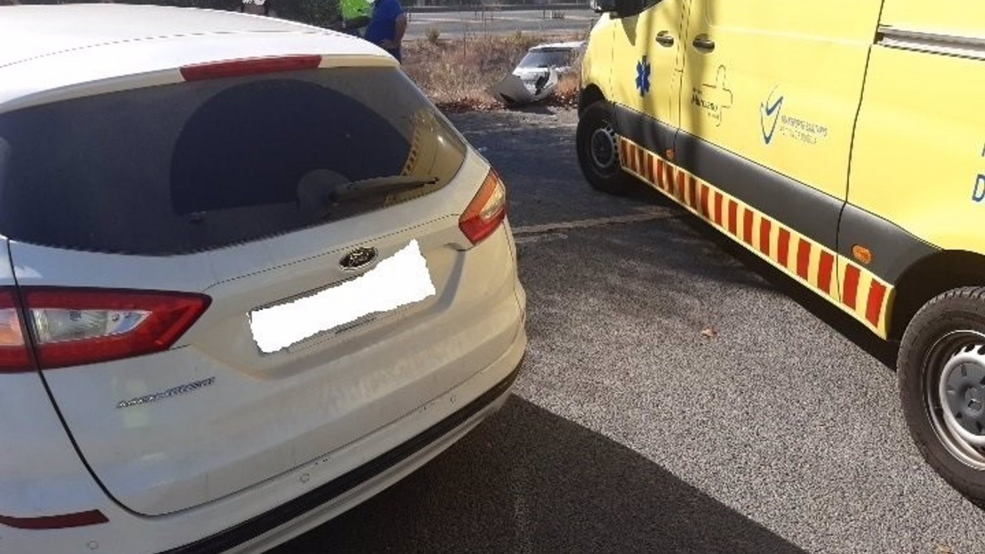 Un niño de 4 años resulta herido en un accidente de tráfico en Mazarrón 