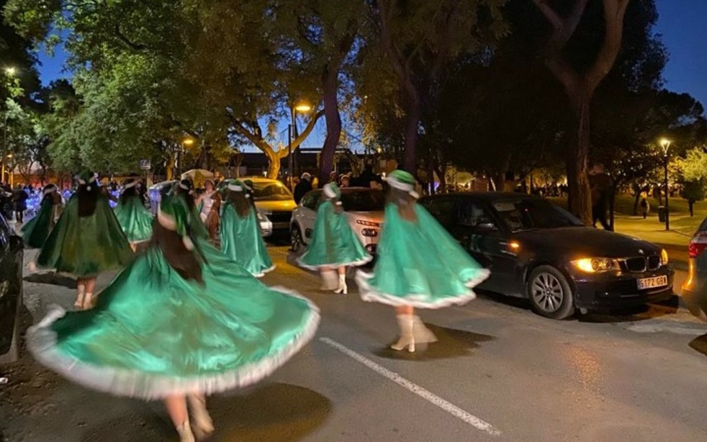 Desfile de Papá Noel en los barrios de San Andrés y San Antón de Murcia