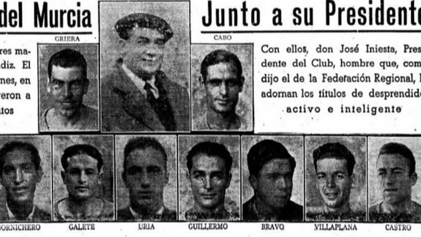 80 años del primer ascenso del Real Murcia a Primera División, en plena posguerra