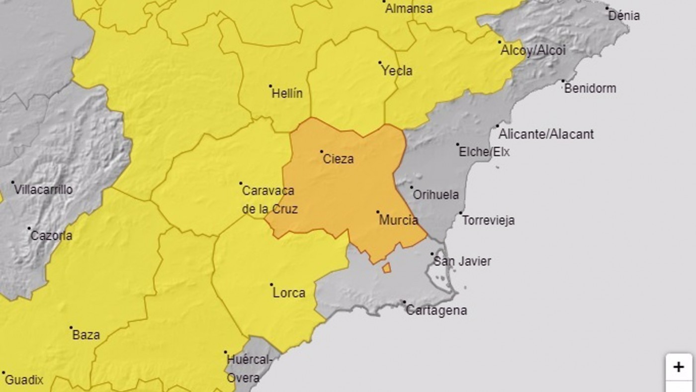 Aviso naranja por altas temperaturas este viernes en la Vega del Segura