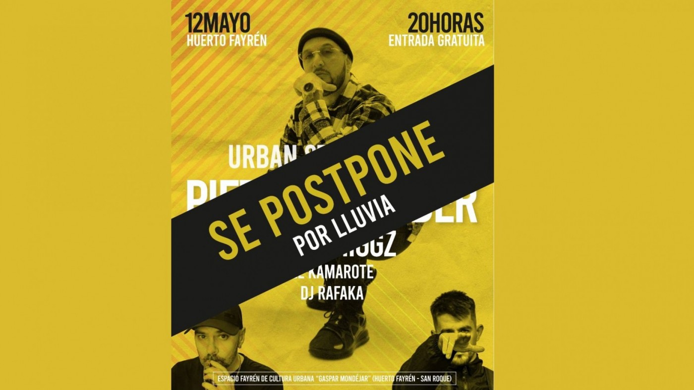 Aplazado el Urban Street Fest de Molina previsto para este viernes por la lluvia