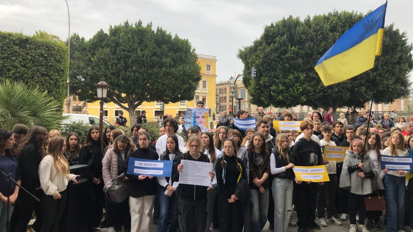 Concentración en Murcia en apoyo a Ucrania 