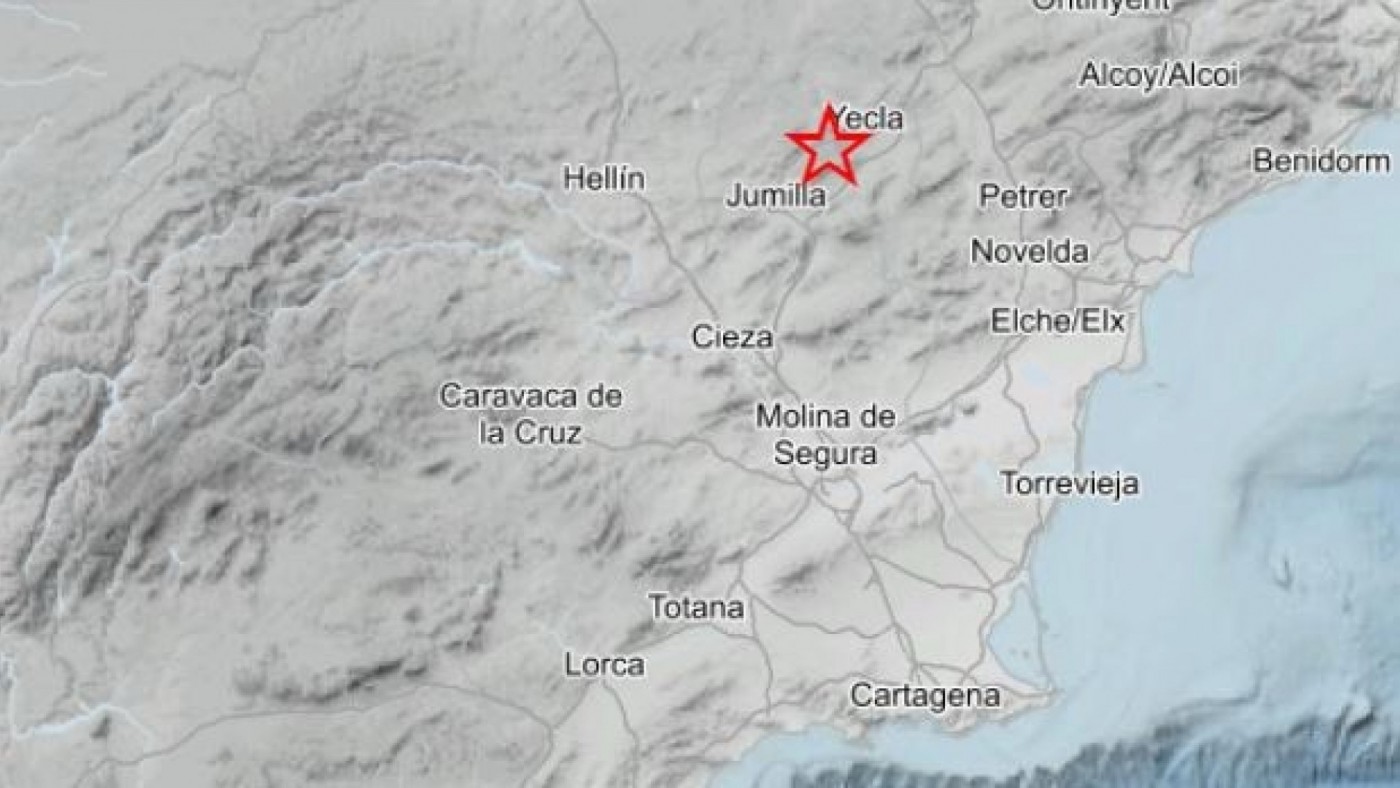 Terremoto de magnitud 2,9º en Yecla