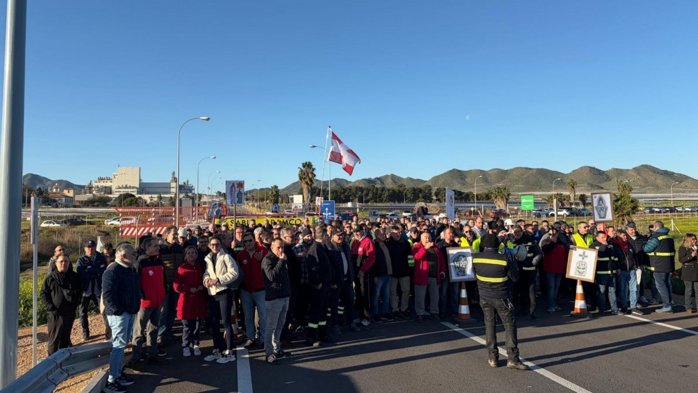 Seguimiento masivo en la cuarta jornada de huelga de los trabajadores de SABIC 