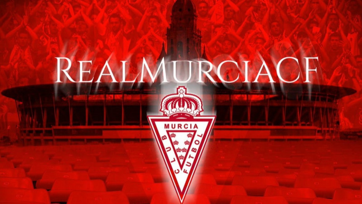 Montaje con el escudo del Real Murcia. FOTO: Real Murcia