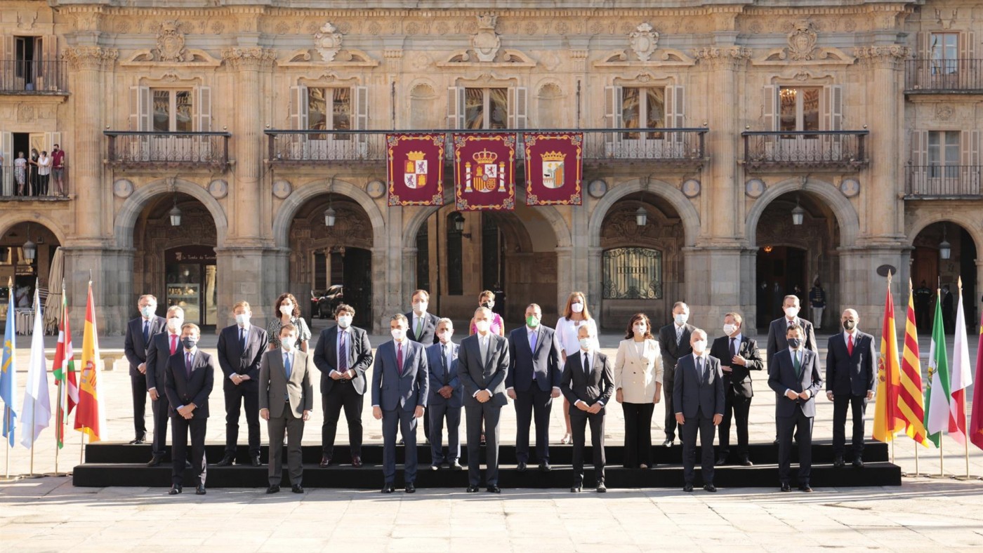Foto de familia antes de celebrarse la Conferencia