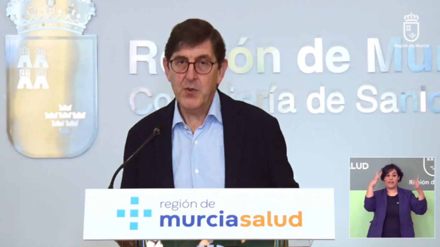Manuel Villegas en su comparecencia telemática