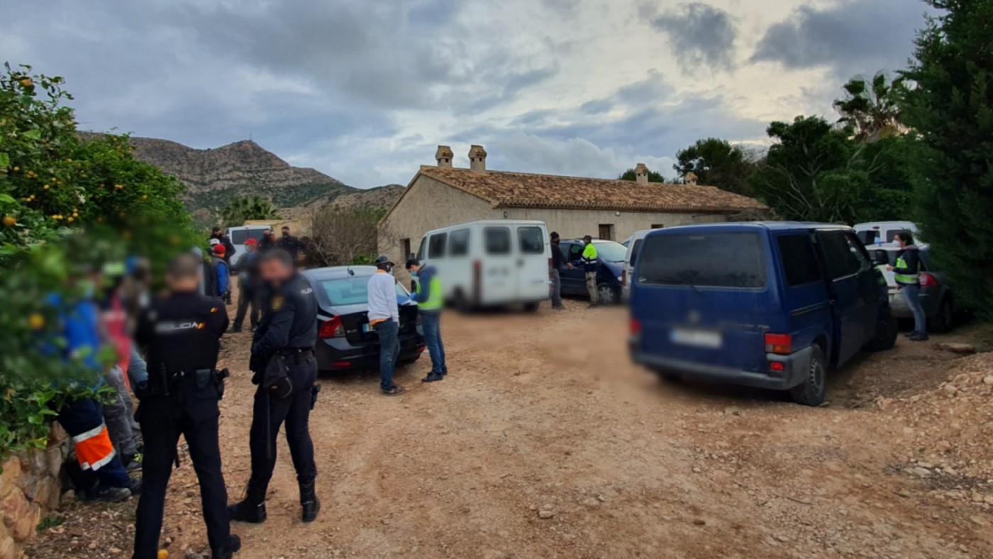 43 detenidos en Torre Pacheco por explotación laboral agrícola
