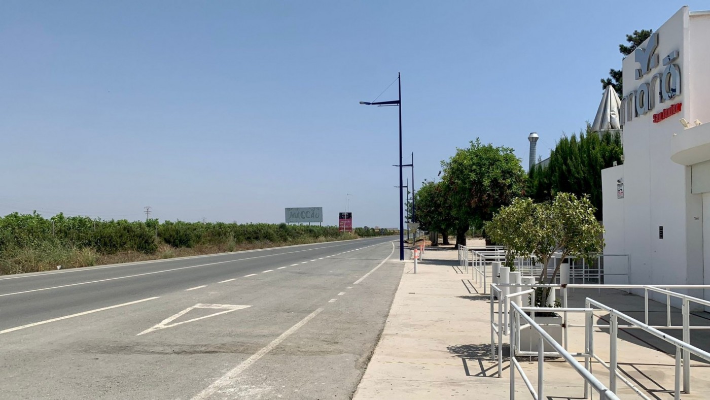 El PSOE denuncia el riesgo de la carretera del aeropuerto de San Javier