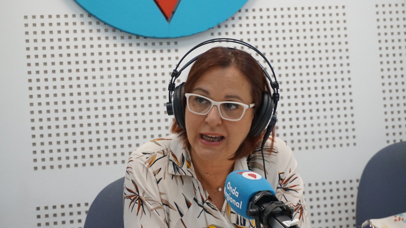 Isabel Franco en los estudios de ORM