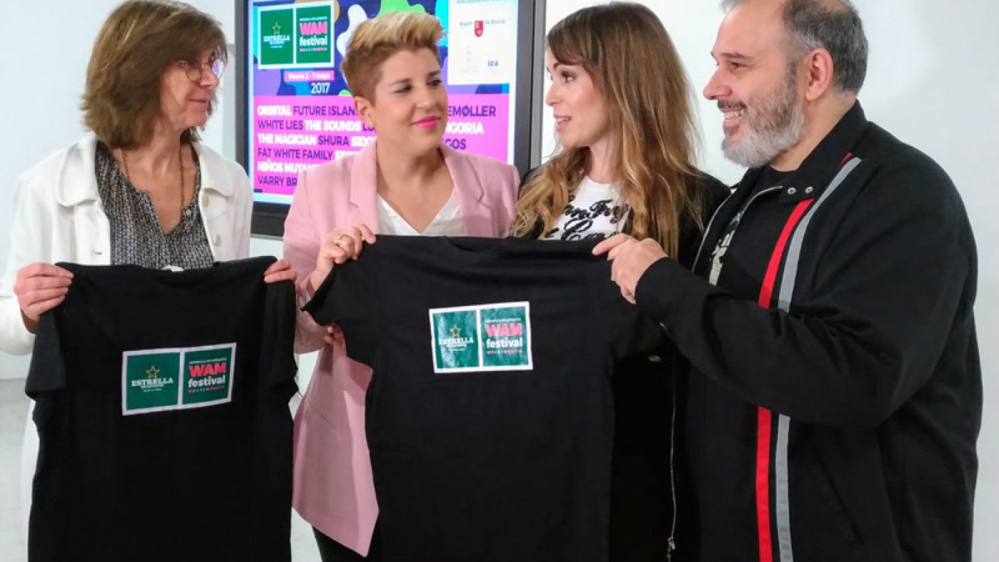 Piñero con las responsables de cultura de la Comunidad y el Ayto de Murcia