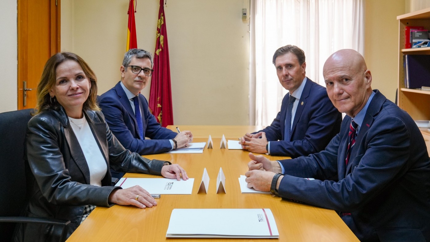 Félix Bolaños anuncia que el Palacio de Justicia de Lorca estará terminado en verano y operativo en diciembre