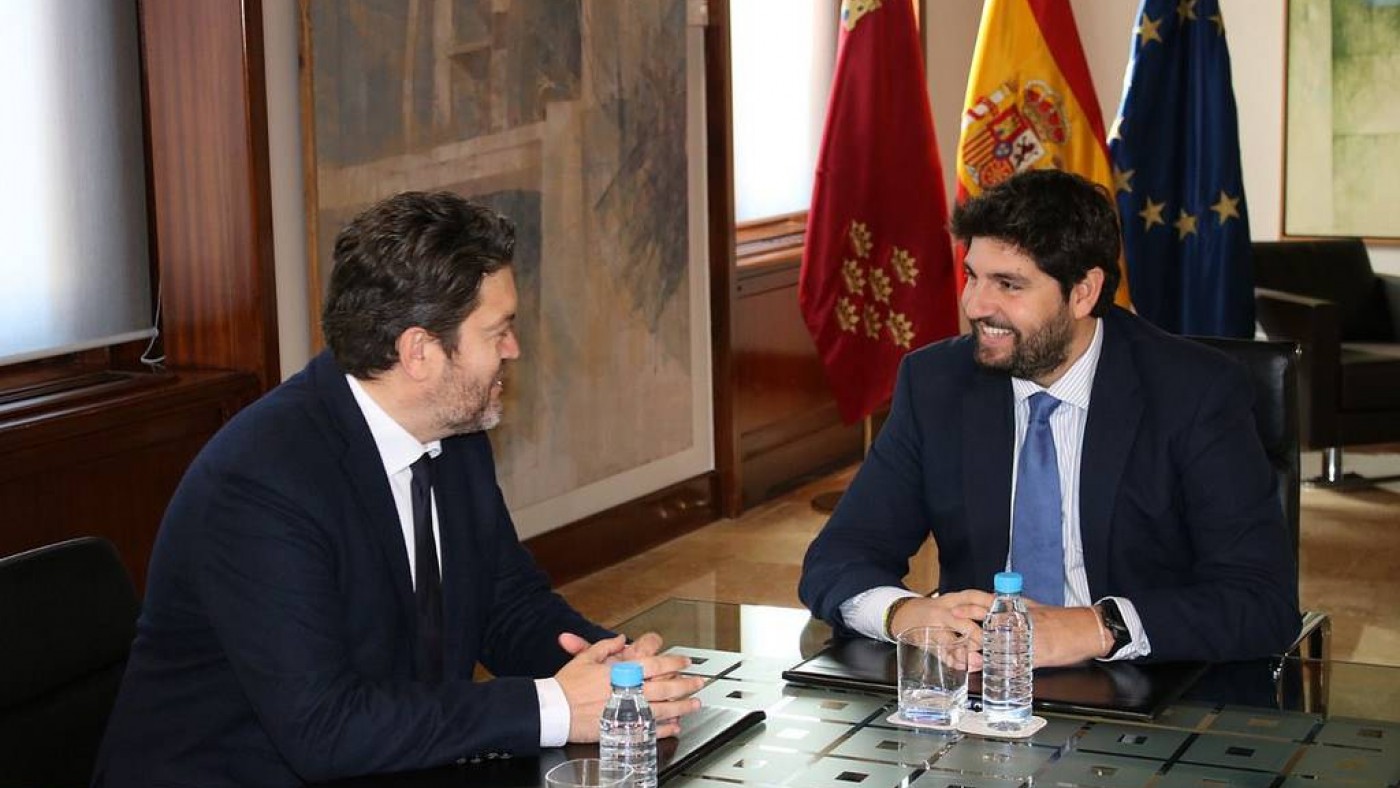 Reunión entre López Miras y Miguel Sánchez el pasado 6 de noviembre