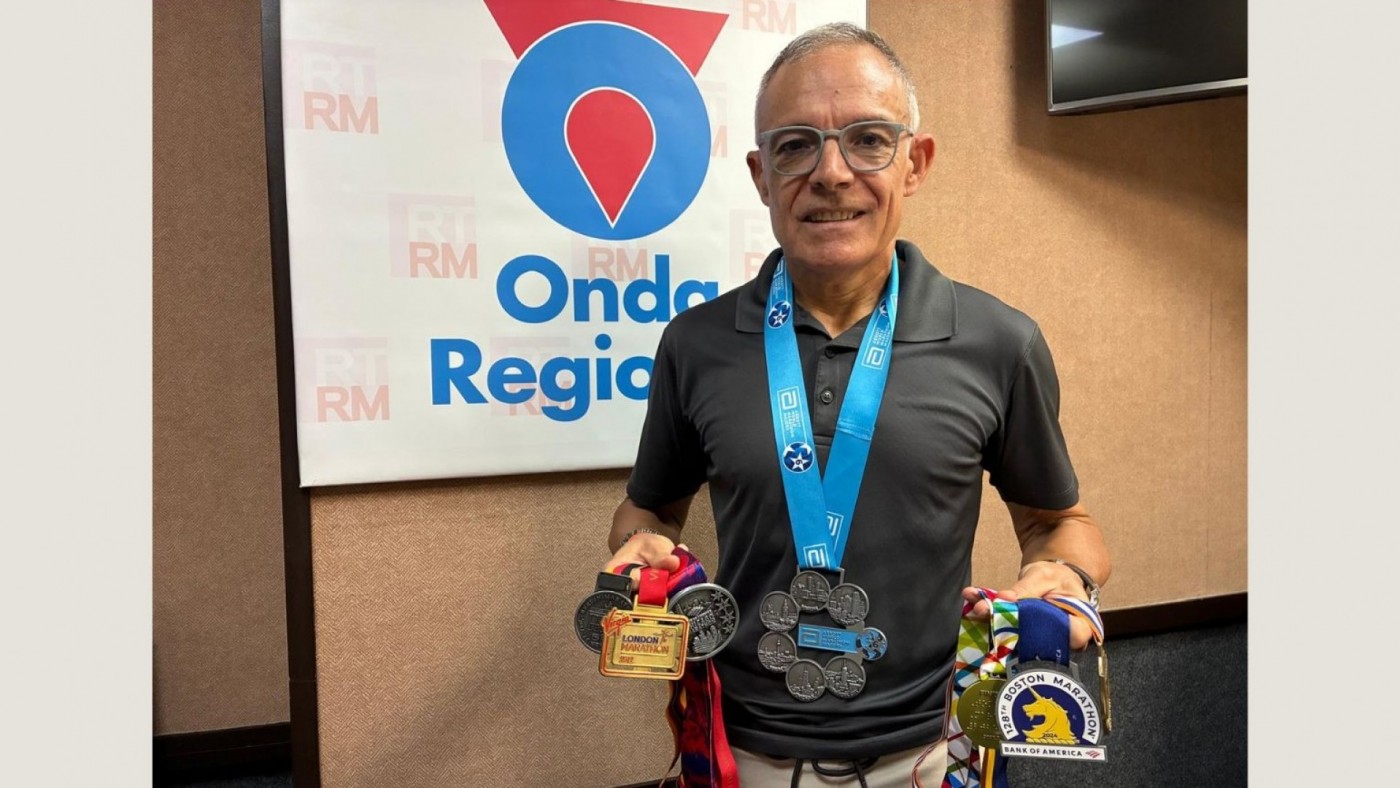 Carlos Ortiz, el cartagenero de las 56 maratones y las 6 majors