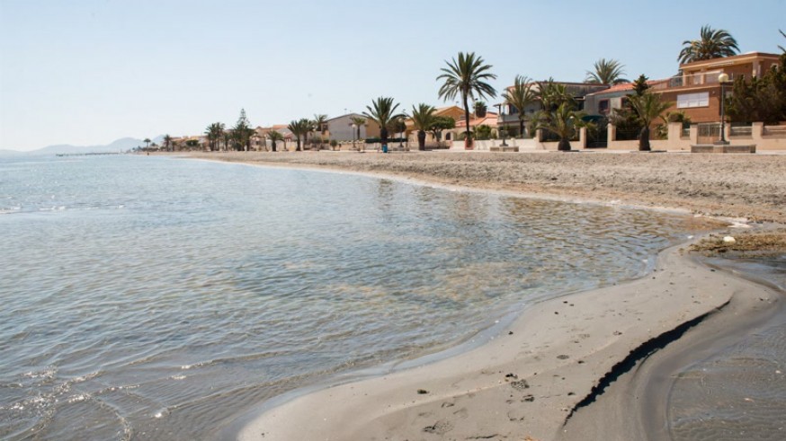Playa en el Mar Menor.