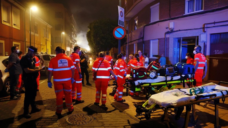 Encuentran el cadáver de la mujer desaparecida tras la explosión de la calle Goya de Valladolid, que deja 14 heridos
