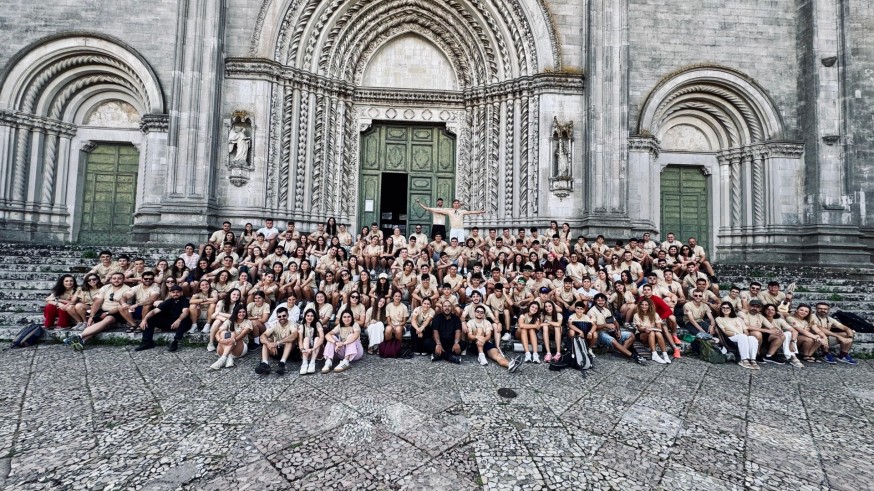 Caravaca de la cruz. 150 jóvenes de San Francisco han peregrinado a Roma para el Jubileo de la Juventud