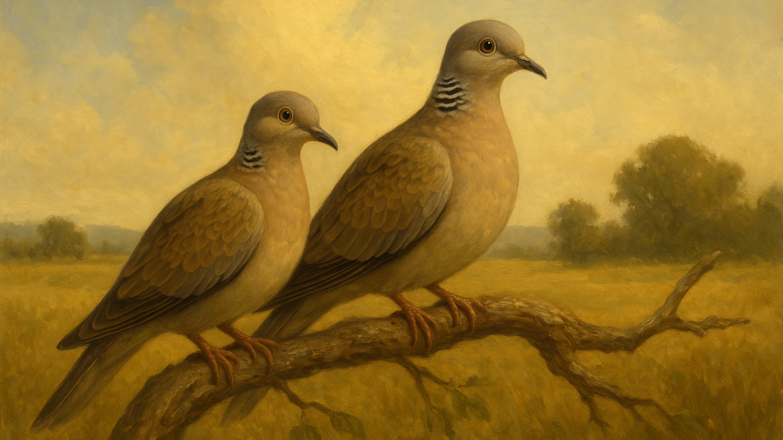 Las tórtolas saben el camino de la fuente.