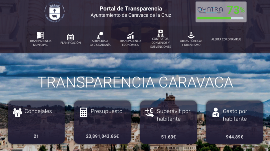 EL ROMPEOLAS. Premio para el Ayuntamiento de Caravaca por su transparencia informativa