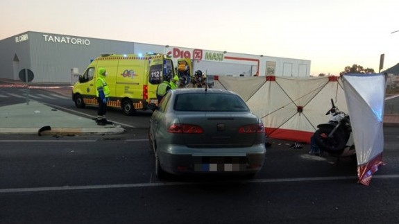 Fallece un motorista tras chocar contra un coche la pedanía murciana de Torreagüera