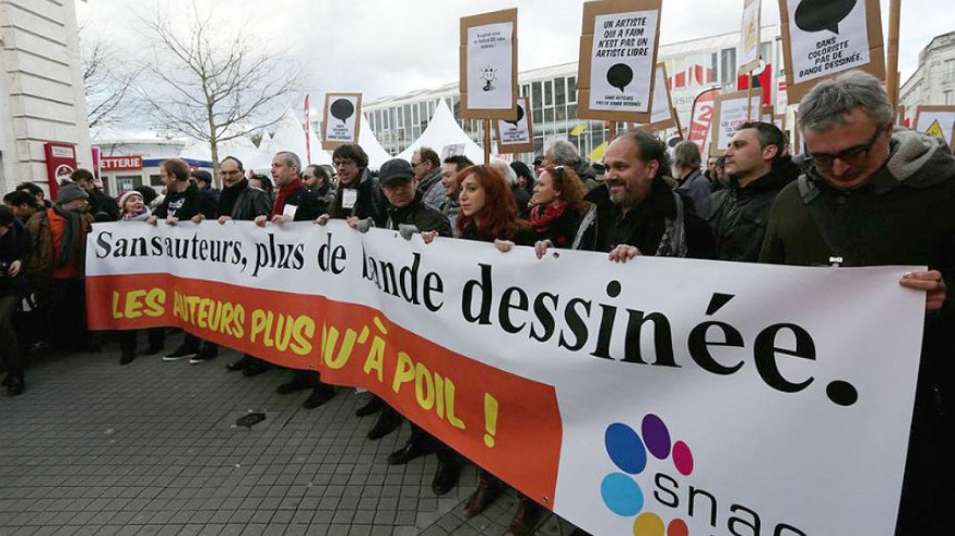 Protesta de ilustradores franceses
