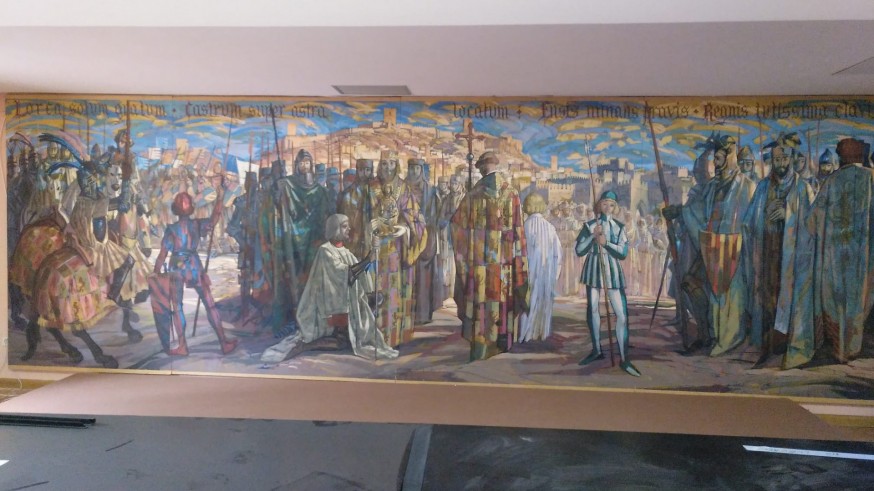 Imagen del mural de Muñoz Barberán de Lorca 
