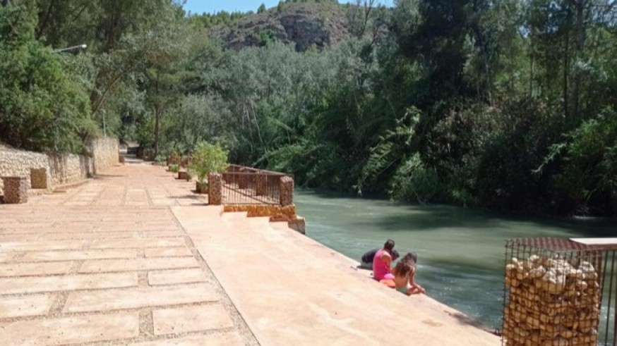 Reabre la terraza inferior del Santuario de la Virgen de la Esperanza tras la crecida del Segura