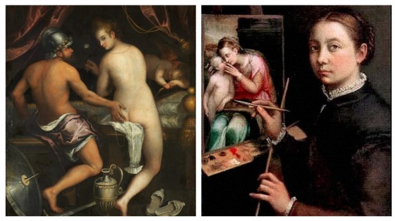 Obras de las pintoras Sofonisba Anguissola y Lavinia Fontana