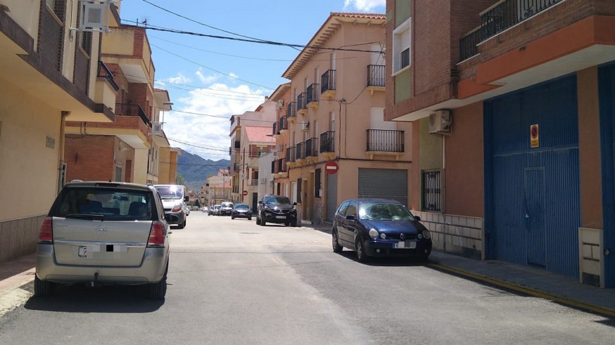 Calle de Jumilla donde ocurrieron los hechos en la madrugada del viernes al sábado.