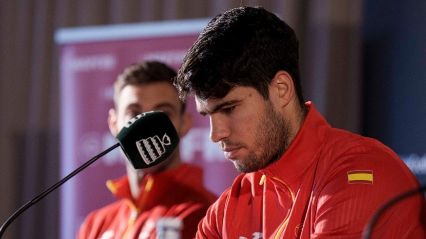 Alcaraz, baja en la Copa Davis por lesión 