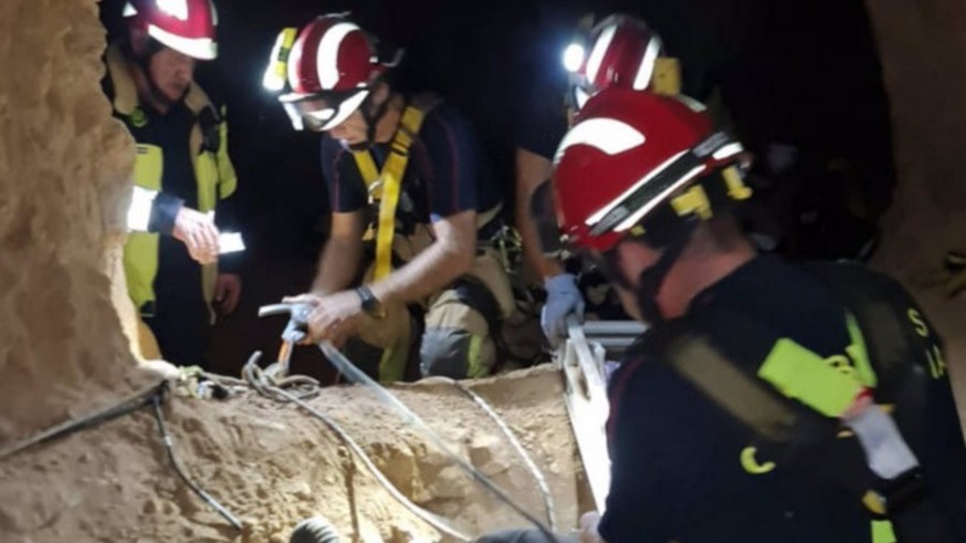 Imagen del rescate del can