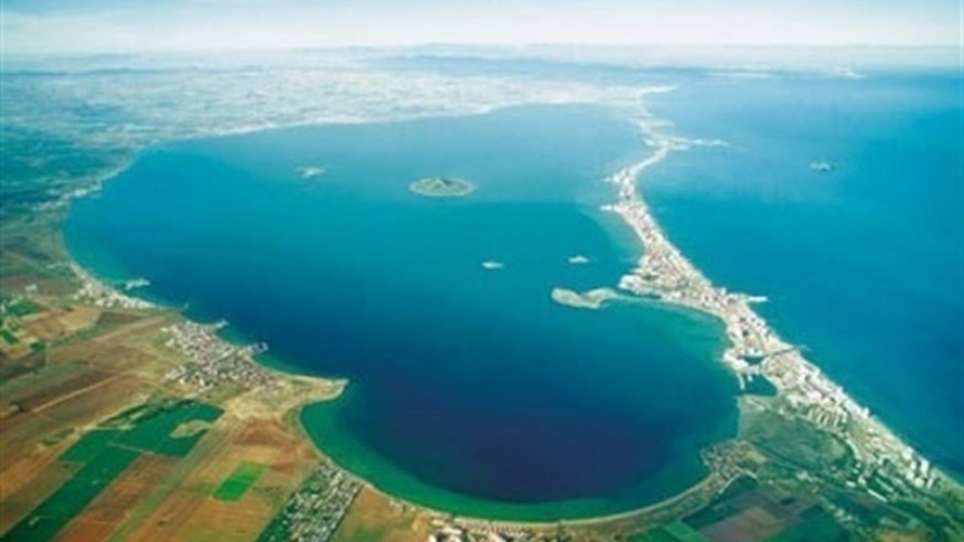 Vista aérea del Mar Menor