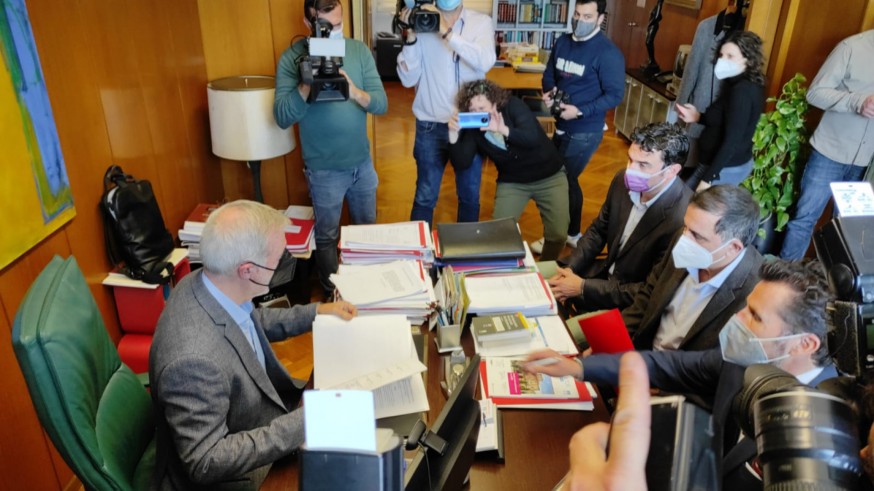 PSOE, Cs y Podemos presentan una moción de censura en el Ayuntamiento de Murcia