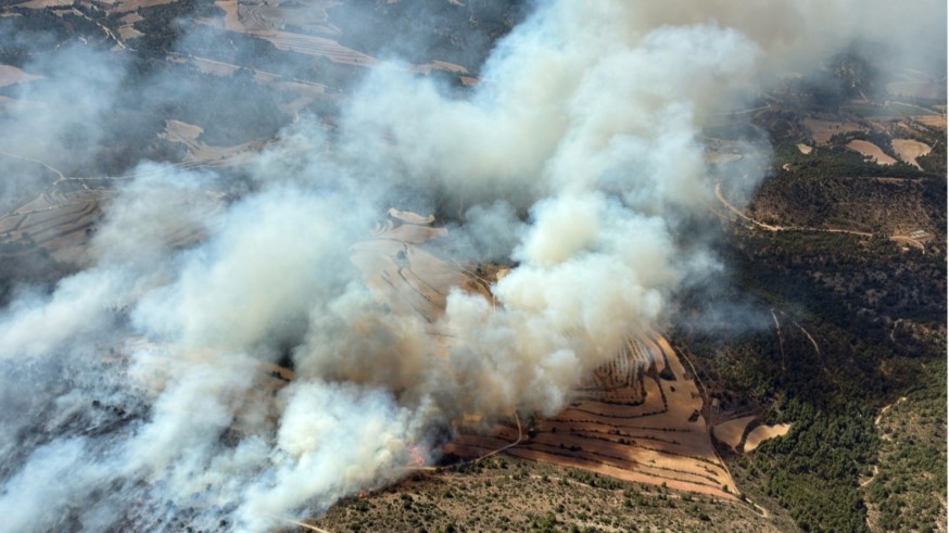 Controlado el incendio forestal declarado este sábado en Inazares, Moratalla